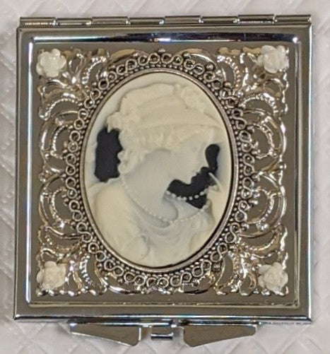 Victorian Cameo Compact Mirror