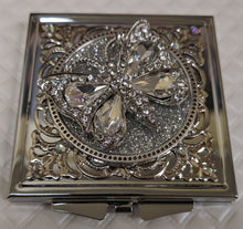 Load image into Gallery viewer, Crystal Butterfly Compact Mirror
