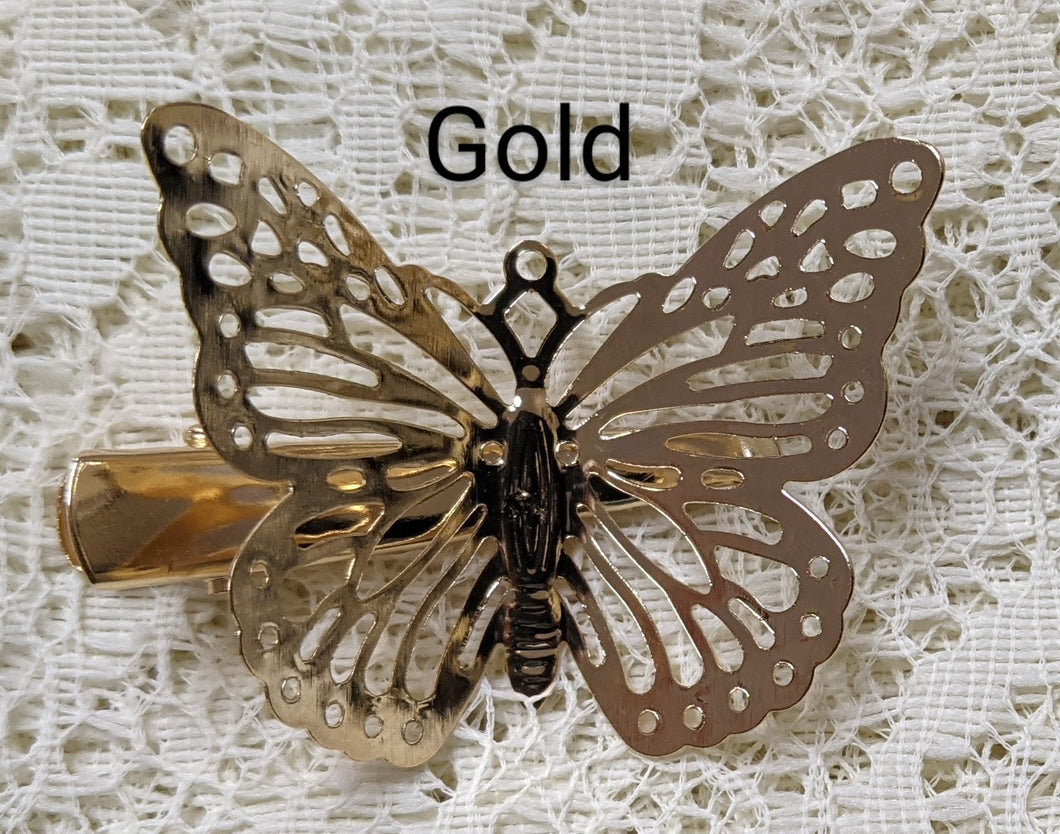 Ornate Butterfly Clips