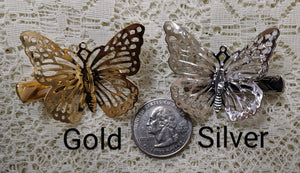 Ornate Butterfly Clips
