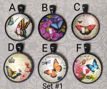 Load image into Gallery viewer, Butterfly Pendant Necklace (Black)
