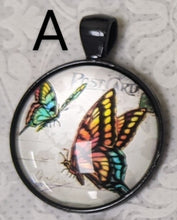 Load image into Gallery viewer, Butterfly Pendant Necklace (Black)
