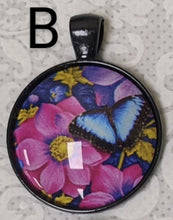 Load image into Gallery viewer, Butterfly Pendant Necklace (Black)
