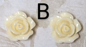 Miniature Rose Stud Earrings