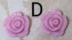 Miniature Rose Stud Earrings