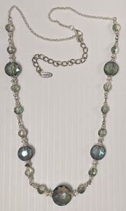 Iridescent Beaded Necklace