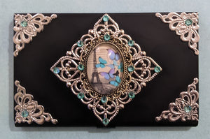 Bejeweled Butterfly Business Card Case